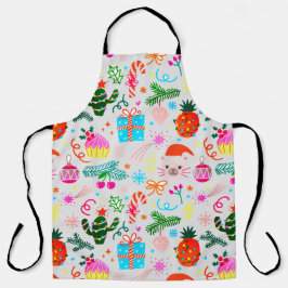 クリスマスの飾り付け エプロン