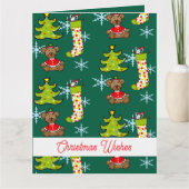 クリスマスの飾り付け カード (正面)