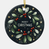 クリスマスの飾り付け セラミックオーナメント (正面)