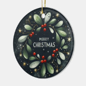 クリスマスの飾り付け セラミックオーナメント (左)