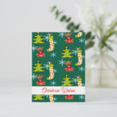 クリスマスの飾り付け ポストカード (スタンド正面)