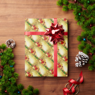 クリスマスの飾り付け ラッピングペーパー
