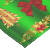 クリスマスの飾り付け（緑） テーブルクロス (アングル)