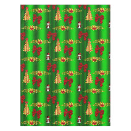 クリスマスの飾り付け（緑） テーブルクロス