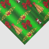 クリスマスの飾り付け（緑） 薄葉紙 (詳細)