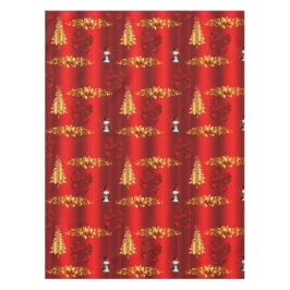 クリスマスの飾り付け(赤) テーブルクロス