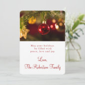 クリスマスの飾り挨拶 シーズンカード (スタンド正面)