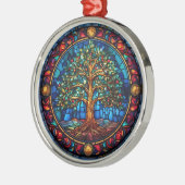 クリスマスの飾り木 メタルオーナメント (左)