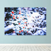 クリスマスの飾り気たっぷり キャンバスプリント (インサイチュ (ウッドフロア))