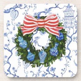 クリスマスの飾り気のないリース、ジンジャー・ジャー・ジャー。 コースター