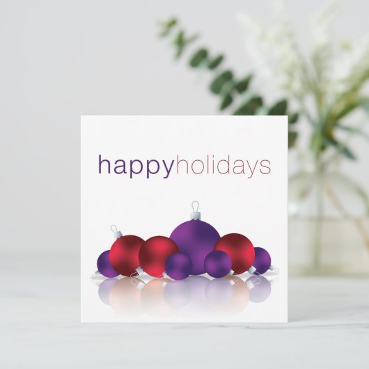 クリスマスの飾り玉 招待状 (スタンド正面)