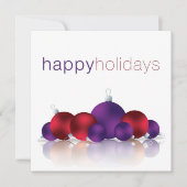 クリスマスの飾り玉 招待状 (正面)