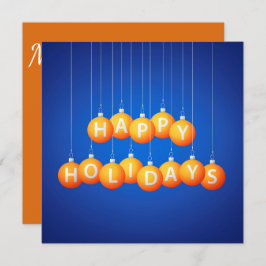 クリスマスの飾り玉 招待状