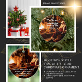 クリスマスの飾り飾りの最も素晴らしい時間 セラミックオーナメント