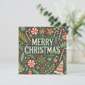 クリスマスの飾り飾り シーズンカード (スタンド正面)