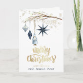 クリスマスの飾り, サンタクロース, 星 シーズンカード (正面)