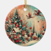 クリスマスの飾り セラミックオーナメント (正面)