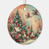 クリスマスの飾り セラミックオーナメント (左)