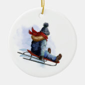 クリスマスの飾り セラミックオーナメント (正面)