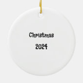 クリスマスの飾り セラミックオーナメント (裏面)