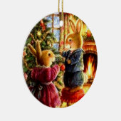 クリスマスの飾り – バニ飾ーズ・ザ・ツリー セラミックオーナメント (右)