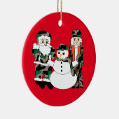 クリスマスの飾り、休日、飾り セラミックオーナメント (右)