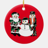 クリスマスの飾り、休日、飾り セラミックオーナメント (裏面)