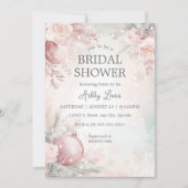 クリスマスの飾り 婚前パーティー 招待状 (正面)