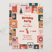 クリスマスの飾り 年賀状 誕生日 招待状 (正面/裏面)