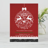 クリスマスの飾り 招待状 (スタンド正面)