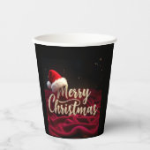 クリスマスの飾り 紙コップ (正面)