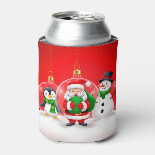 クリスマスの飾り 缶クーラー (缶正面)