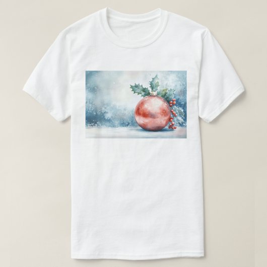 クリスマスの飾り Tシャツ (デザイン正面)