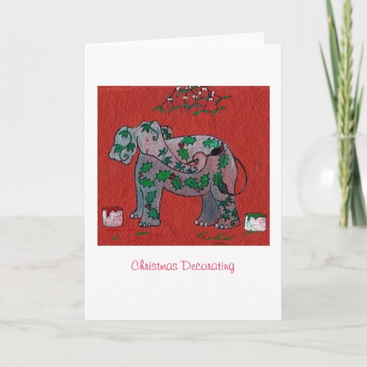 クリスマスの飾ること シーズンカード (正面)