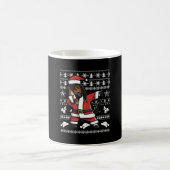 クリスマスの馬おもしろいの踊り コーヒーマグカップ (中央)