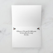 クリスマスの馬が少し愛を送る シーズンカード (内部)