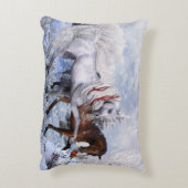 クリスマスの馬の装飾用クッション アクセントクッション (裏面(縦))