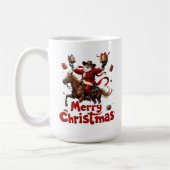 クリスマスの馬上ライド コーヒーマグカップ (左)