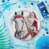 クリスマスの馬好きのための紙皿 ペーパープレート (パーティー)