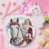 クリスマスの馬好きのための紙皿 ペーパープレート (パーティー)