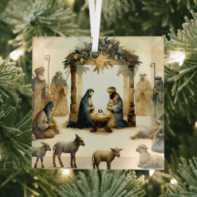クリスマスの馬小屋のシーン