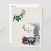 クリスマスの馬車 シーズンポストカード (正面/裏面)