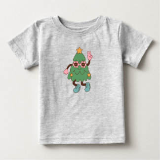 クリスマスの馬鹿げたツリー ベビーTシャツ