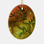 クリスマスの馬-オーナメント セラミックオーナメント (右)