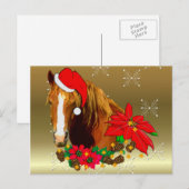 クリスマスの馬 シーズンポストカード (正面/裏面)