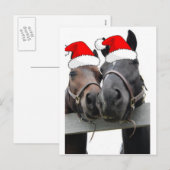 クリスマスの馬 シーズンポストカード (正面/裏面)