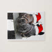 クリスマスの馬 ジグソーパズル (横)