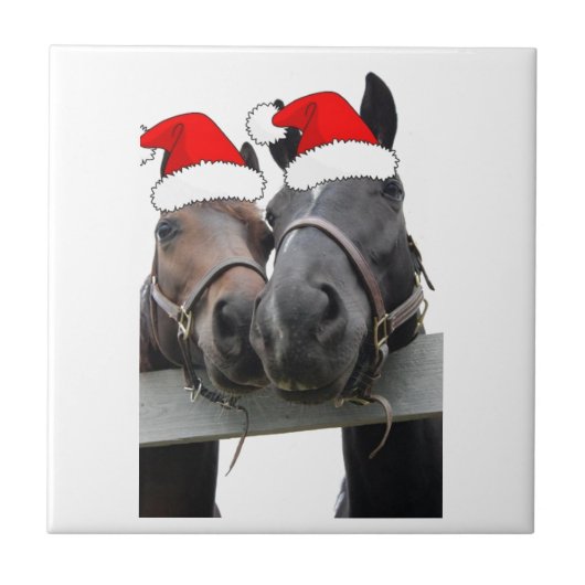 クリスマスの馬 タイル (正面)