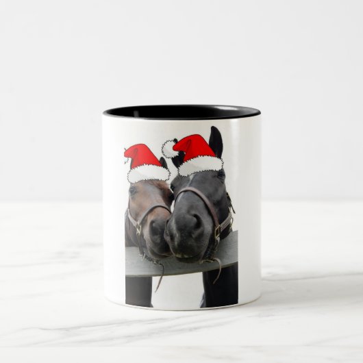 クリスマスの馬 ツートーンマグカップ (中央)