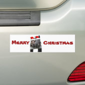 クリスマスの馬 バンパーステッカー (車上)